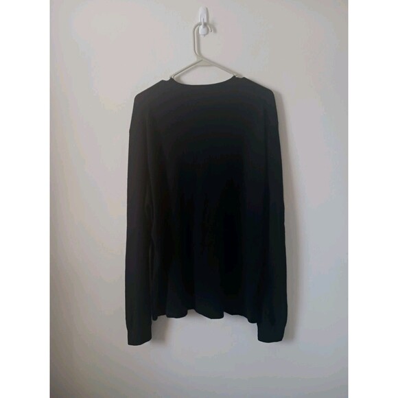 J Crew Mens 100% Cashmere Knit Black Sweater Size XL‎ V Neck - Picture 2 of 7